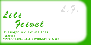 lili feiwel business card